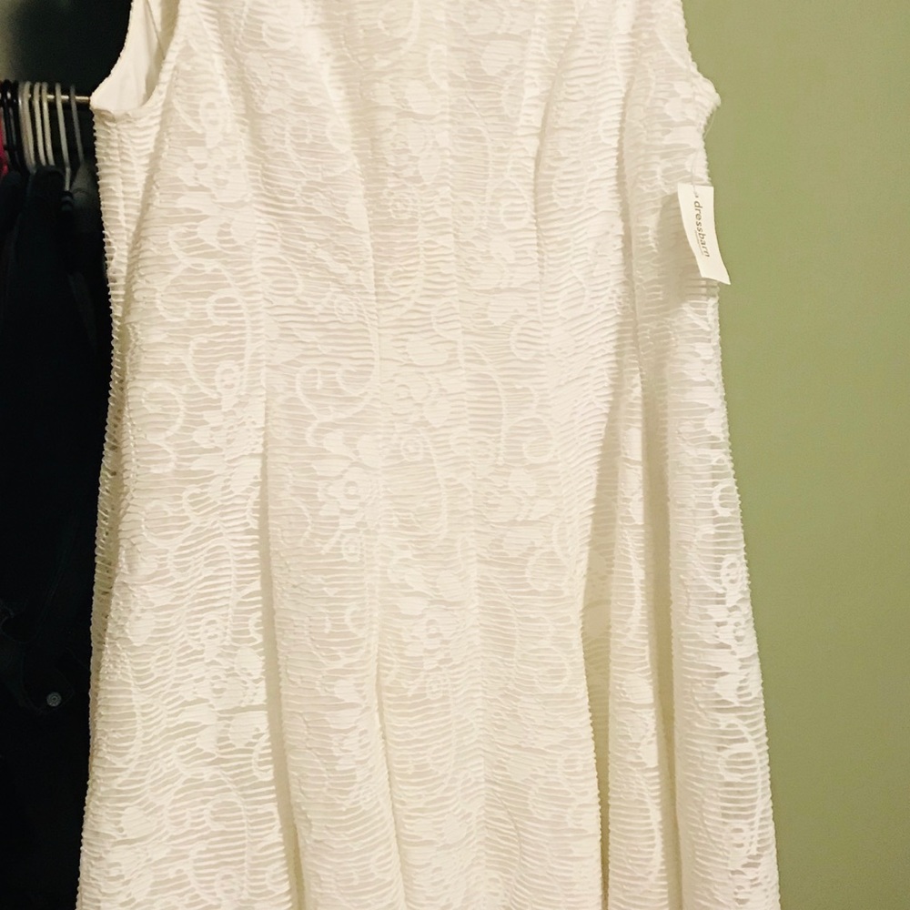 White Midi Length Dress